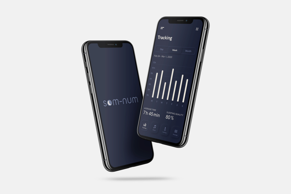 Som-Num header – Two phones with Som-Num app screens