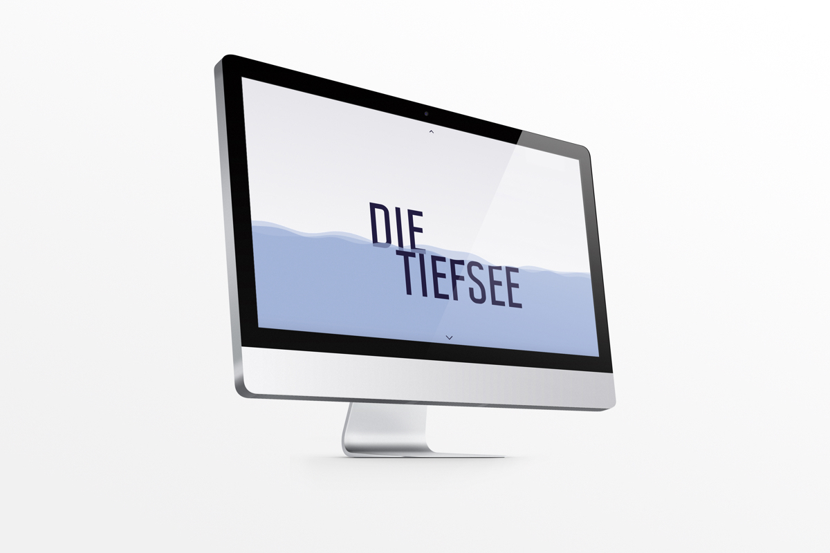 Die Tiefsee header – iMac with the die-tiefsee.at website